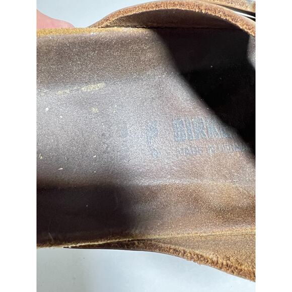 Birkenstock Metallic Copper Leather Arizona Adjust Sandal 38 Reg-Nar 7-7.5 - Picture 10 of 11